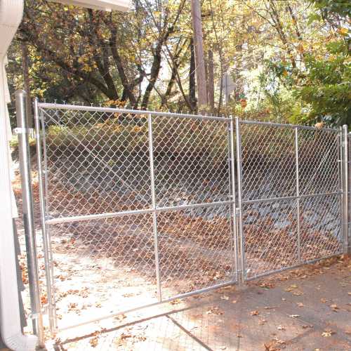 Chain Link Double Leaf Gate