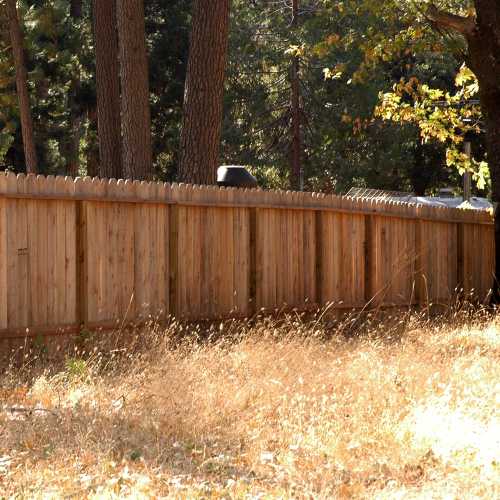 Dog-ear Cedar Fence